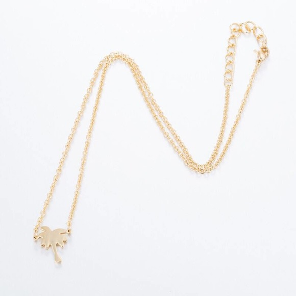 COPY - Palm Tree Gold Dainty Necklace - Picture 3 of 3